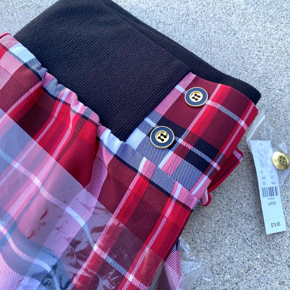 New York & Co. Plaid High Waist Jogger Pant - Picture 15 of 16